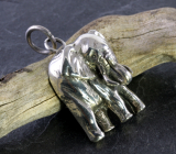 Elefant, Anhänger, 925 Sterling Silber