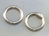 Bindering 8 mm geschlossen 925 Sterling Silber