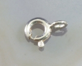 Federring Kettenschloss 4,5 mm 925 Sterling Silber