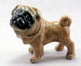 Mops, Hund, Porzellanminiatur