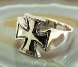 Eisernes Kreuz, Ring, 925 Sterling Silber