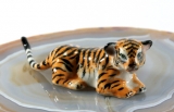 Tiger, Porzellanminiatur