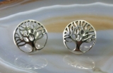 Baum des Lebens, Ohrstecker, 925 Sterling Silber