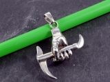 Die Waffe in der Hand, Anhänger, 925 Sterling Silber