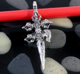 Dorje, Dolch,  Anhänger, 925 Sterling Silber