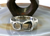 Schrauber aufgepasst! Der Ring, Maul-und Ringschlüssel in 925 Sterling Silber