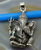 Ganesha, Anhänger, 925 Sterling Silber