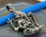 Ganesha, Anhänger, 925 Sterling Silber