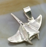 Manta, Rochen, Anhänger 925 Sterling Silber