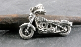 Motorrad, Bike, Silber, Anhänger