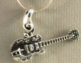 Gitarre, Anhänger, 925 Sterling Silber