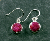 Rubin und Silber, Ohrringe