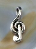Notenschlüssel,Violinschlüssel, Anhänger, 925 Sterling Silber
