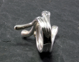 Designerring mit Perlen und Edelsteinen,Silber
