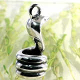Schlange, Kobra, Anhänger, 925 Sterling Silber