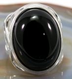 Onyx und Silber, Ring