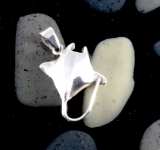 Manta, Rochen, Anhänger, 925 Sterling Silber