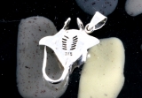 Manta, Rochen, Anhänger, 925 Sterling Silber