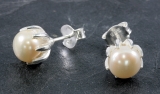 Perle, Ohrstecker, 925 Sterling Silber