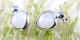 Mondstein, Ohrstecker, 925 Sterling Silber