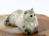 Katze, Perser, Porzellanminiatur