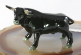 Stier,spanischer Stier,Porzellanminiatur