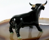 Stier,spanischer Stier,Porzellanminiatur