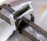 Abalone und Silber, Ring