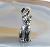 Katze, Anhänger, 925 Sterling Silber