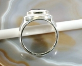 Granat und Silber, Ring