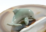 Delfin, Porzellanminiatur,Miniatur
