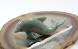 Delfin, Porzellanminiatur,Miniatur