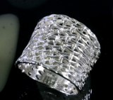 Geflecht, Ring, 925 Sterling Silber