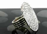 Spirale, massiver Ring, 925 Silber