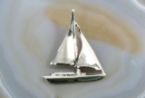 Segelyacht, Anhänger, 925 Sterling Silber