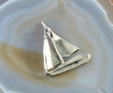 Segelyacht, Anhänger, 925 Sterling Silber