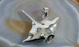 Manta, Rochen, Anhänger, 925 Sterling Silber