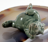 Nilpferd, HIPPO, Porzellanminiatur