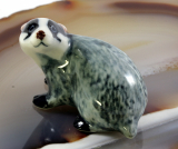 Dachs, Porzellanminiatur