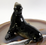 Seelöwe, Porzellanminiatur