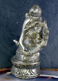 Ganesha, Bronze versilbert