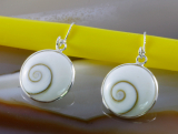 Shiva Auge und 925 Sterling Silber, Ohrringe