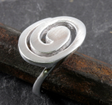 Spirale, massiver Ring 925 Silber