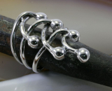 Ring mit Schnörkel, 925 Sterling Silber