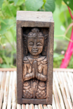 Buddha, Holzskulptur aus Myanmar
