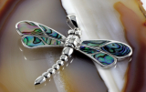 Libelle, Abalone und 925 Sterling Silber Libelle, Abalone und 925 Sterling Silber