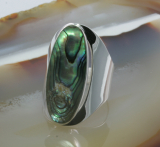 Abalone und 925 Sterling Silber, Ring