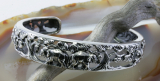 Elefanten, Armreif, 925 Sterling Silber