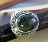 Labradorit und Silber, Ring