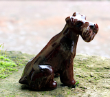 Schnauzer, Hund, Porzellanminiatur